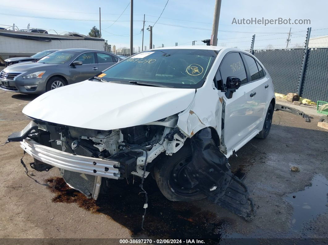 2020 Toyota Corolla Le White vin: 5YFEPRAE3LP058534