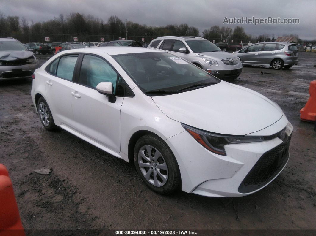 2020 Toyota Corolla Le White vin: 5YFEPRAE3LP088715