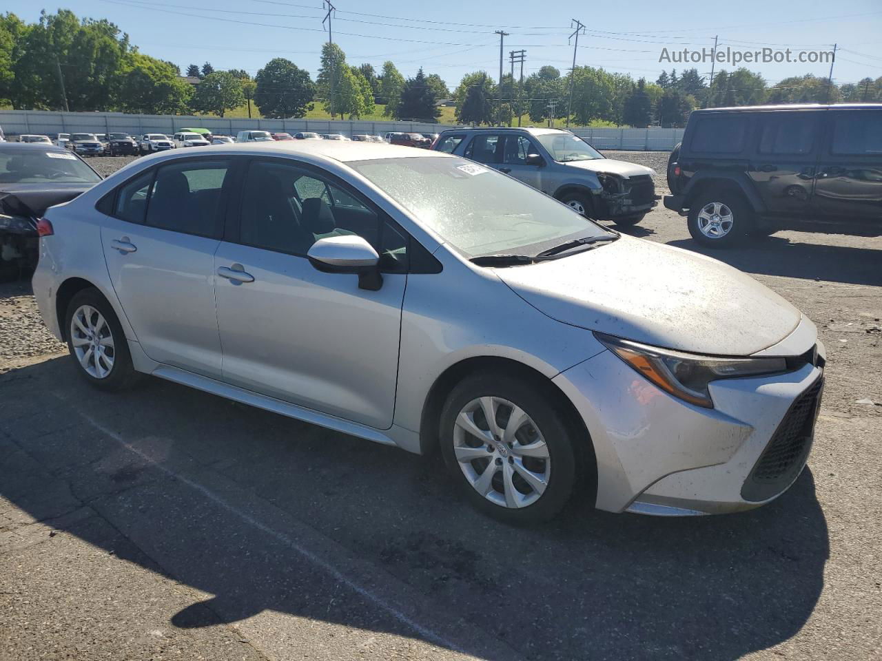 2020 Toyota Corolla Le Silver vin: 5YFEPRAE3LP090058