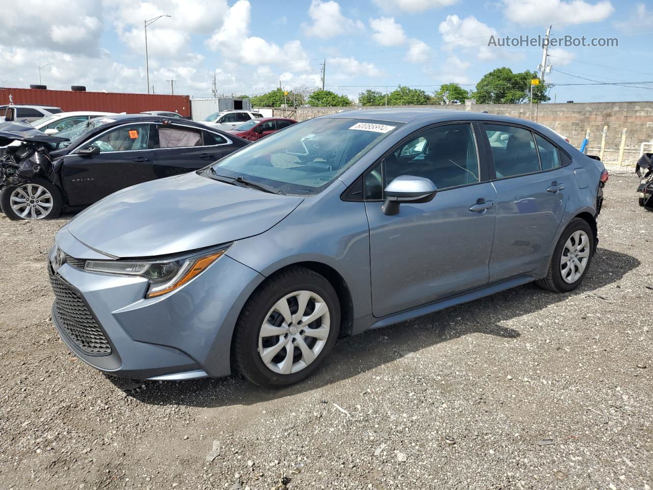 2020 Toyota Corolla Le Blue vin: 5YFEPRAE3LP124175