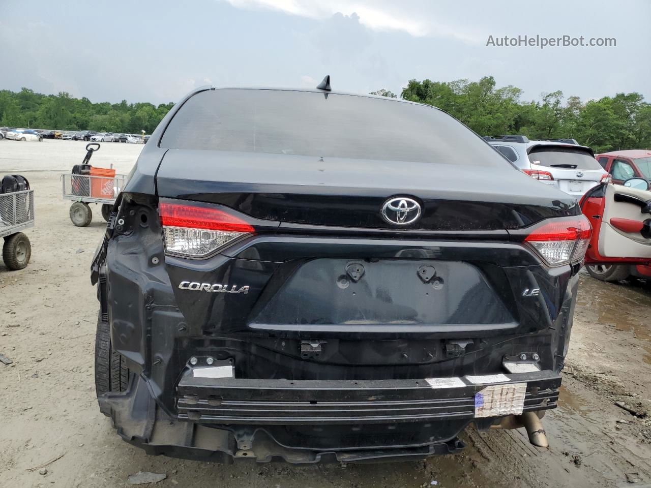 2020 Toyota Corolla Le Black vin: 5YFEPRAE3LP131563