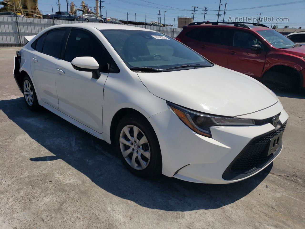 2020 Toyota Corolla Le White vin: 5YFEPRAE3LP136732