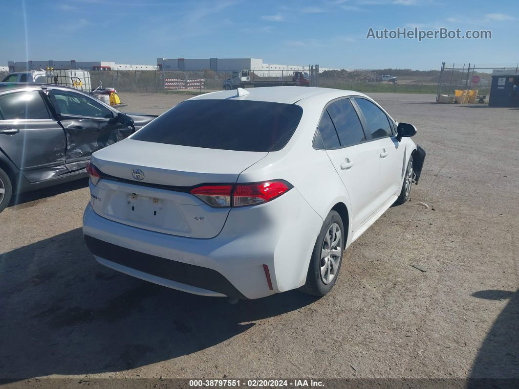 2020 Toyota Corolla Le White vin: 5YFEPRAE4LP039491