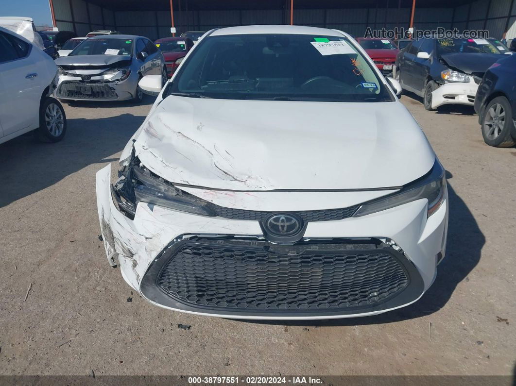 2020 Toyota Corolla Le White vin: 5YFEPRAE4LP039491