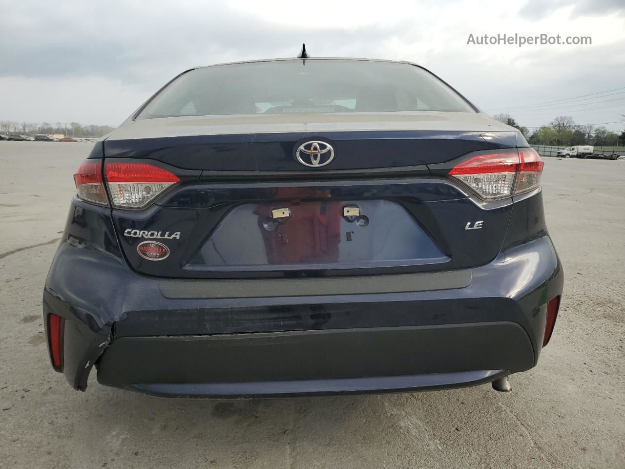 2020 Toyota Corolla Le Синий vin: 5YFEPRAE4LP061104