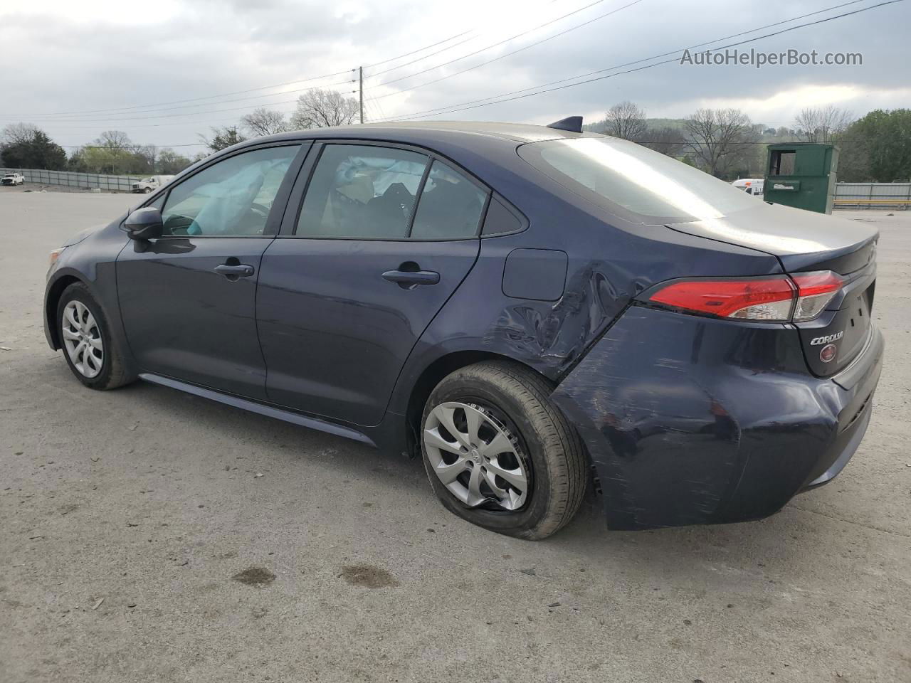 2020 Toyota Corolla Le Синий vin: 5YFEPRAE4LP061104