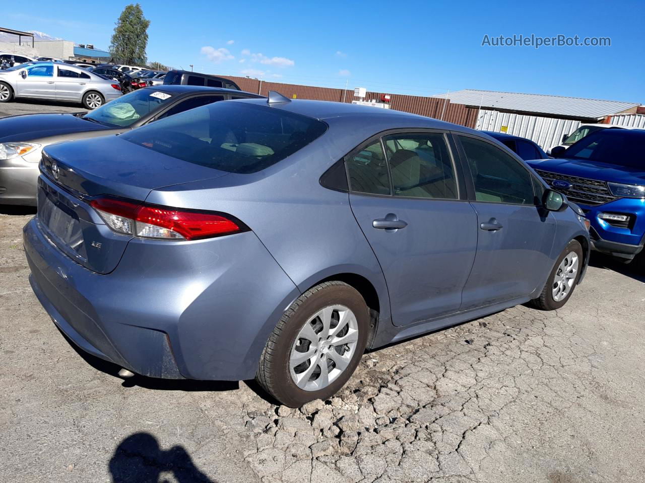 2020 Toyota Corolla Le Синий vin: 5YFEPRAE4LP110740