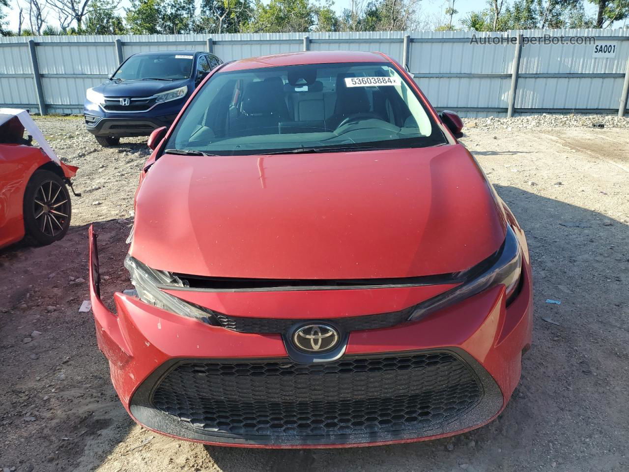 2020 Toyota Corolla Le Red vin: 5YFEPRAE4LP145892