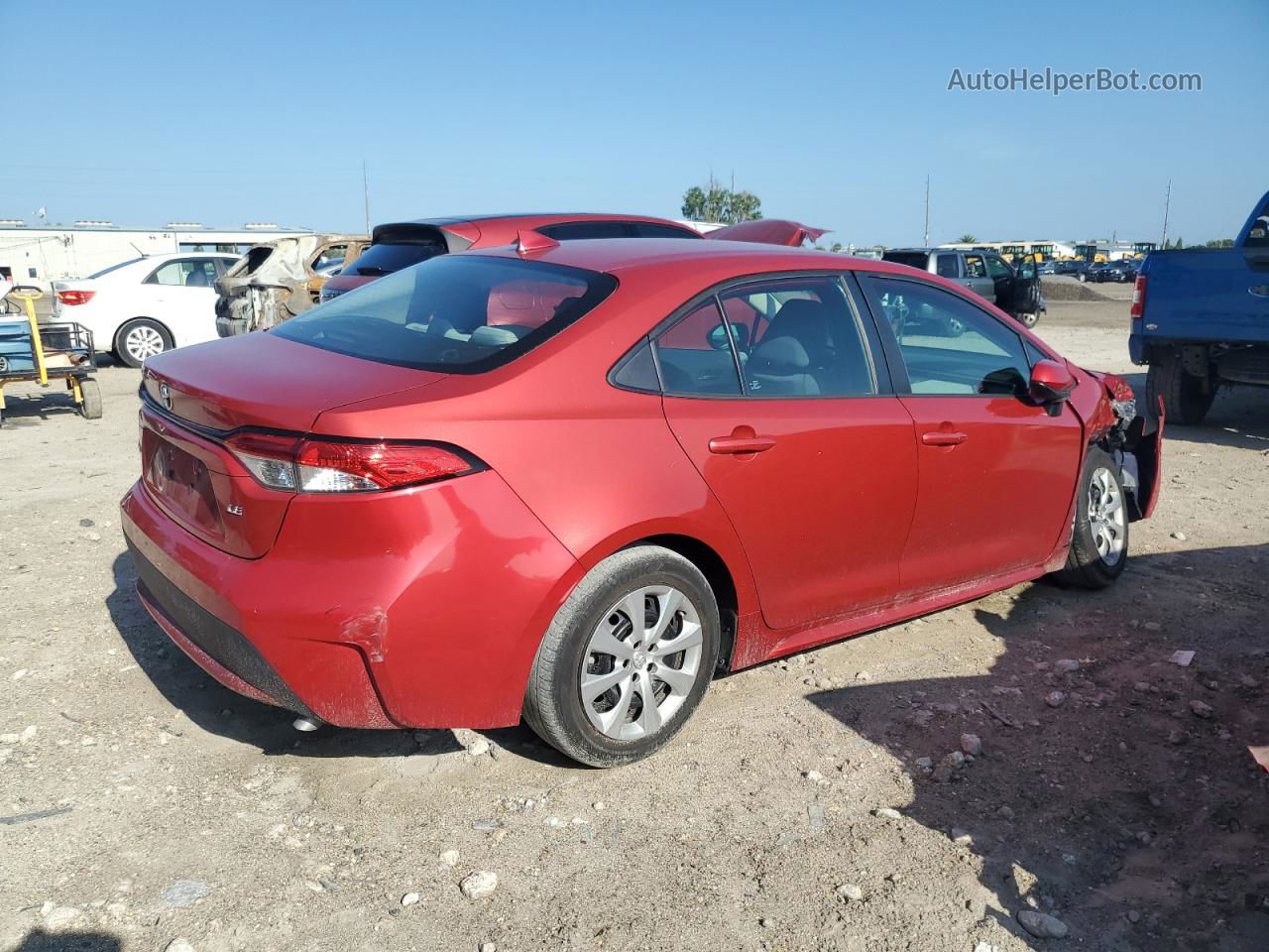 2020 Toyota Corolla Le Red vin: 5YFEPRAE4LP145892