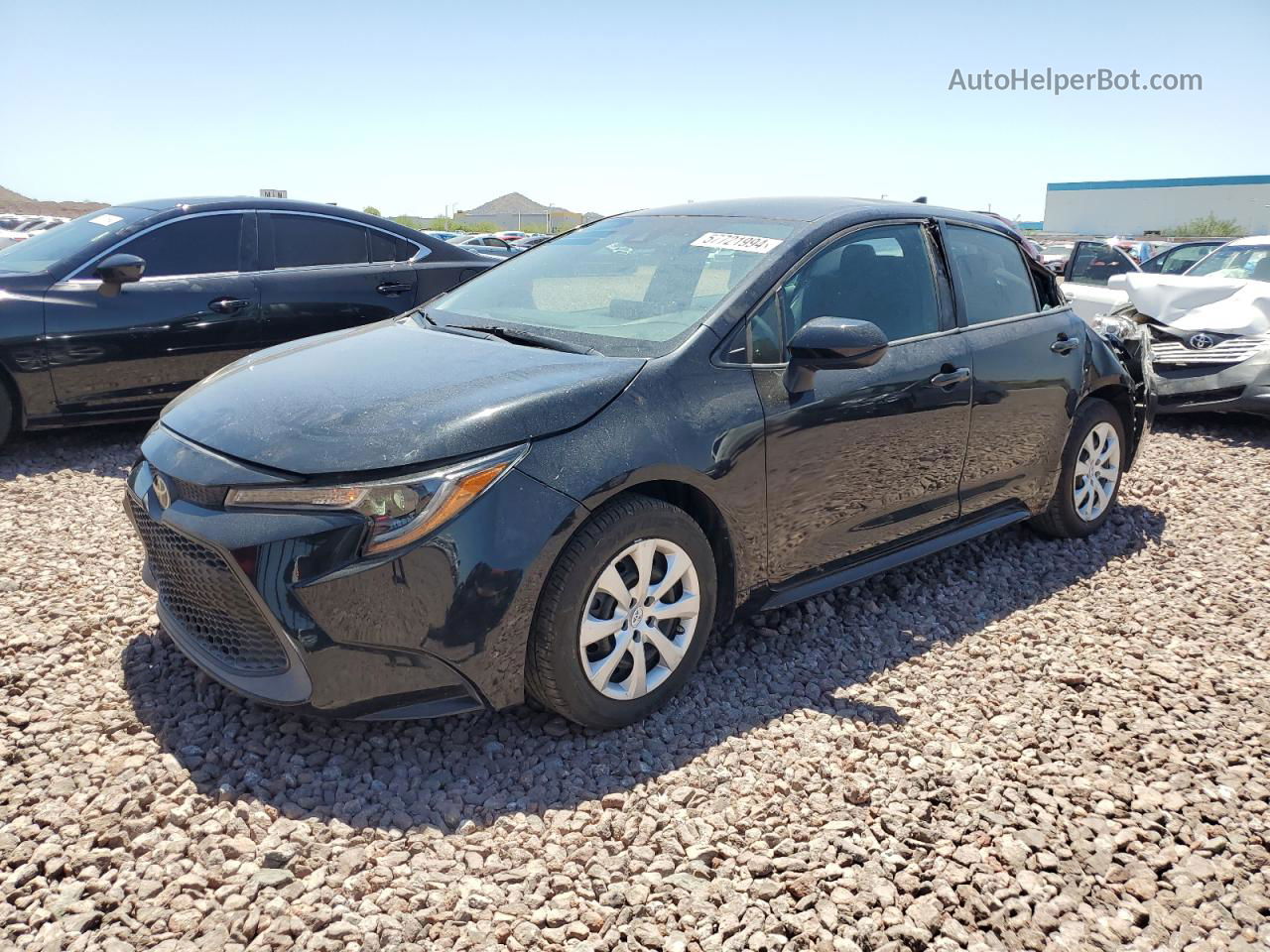 2020 Toyota Corolla Le Black vin: 5YFEPRAE5LP066389