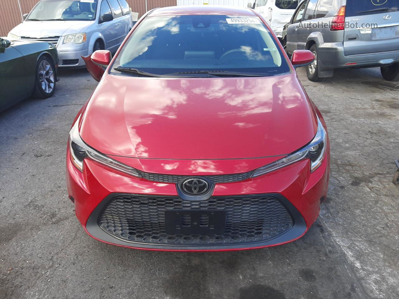 2020 Toyota Corolla Le Красный vin: 5YFEPRAE6LP005228