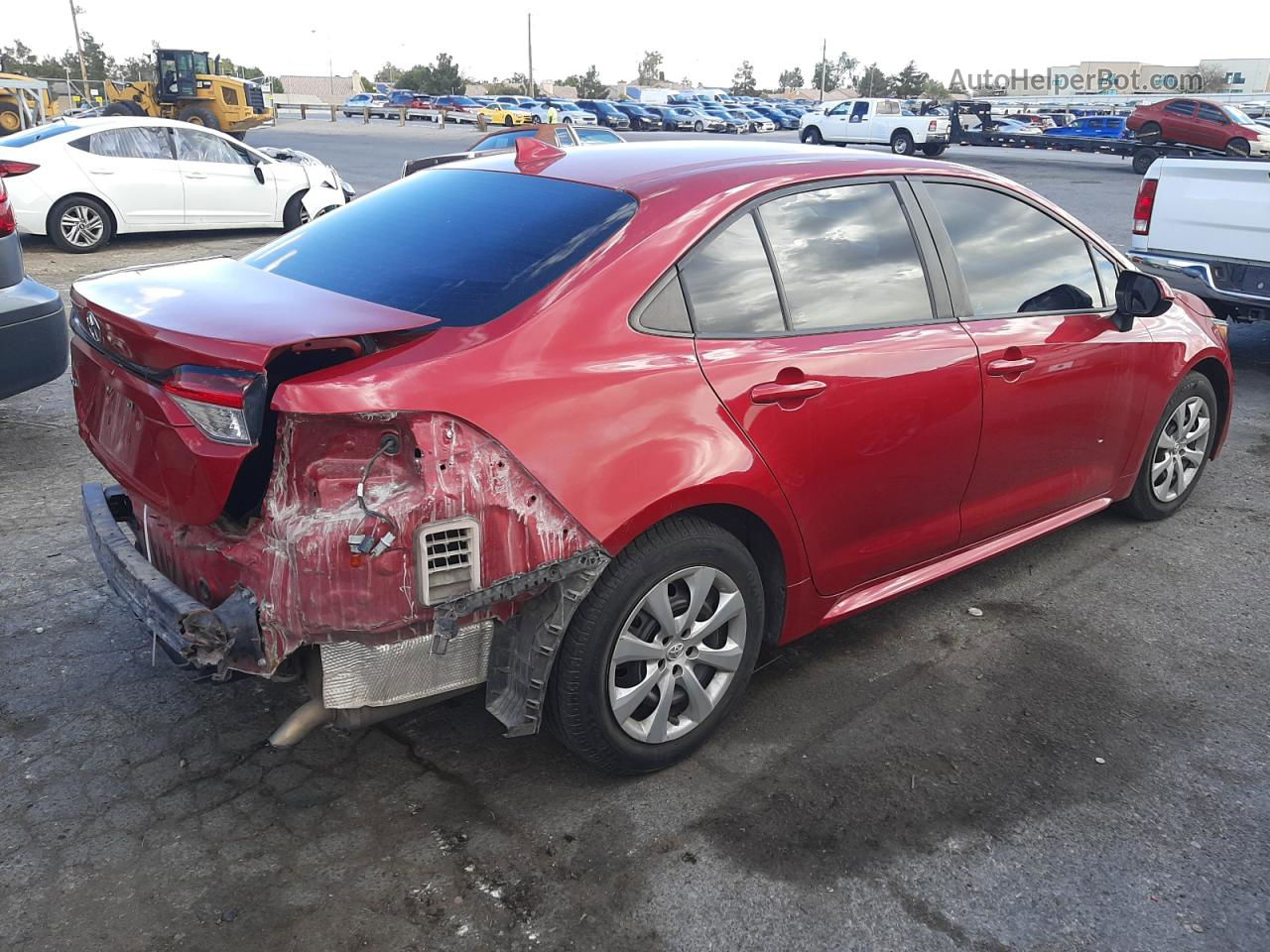 2020 Toyota Corolla Le Red vin: 5YFEPRAE6LP005228