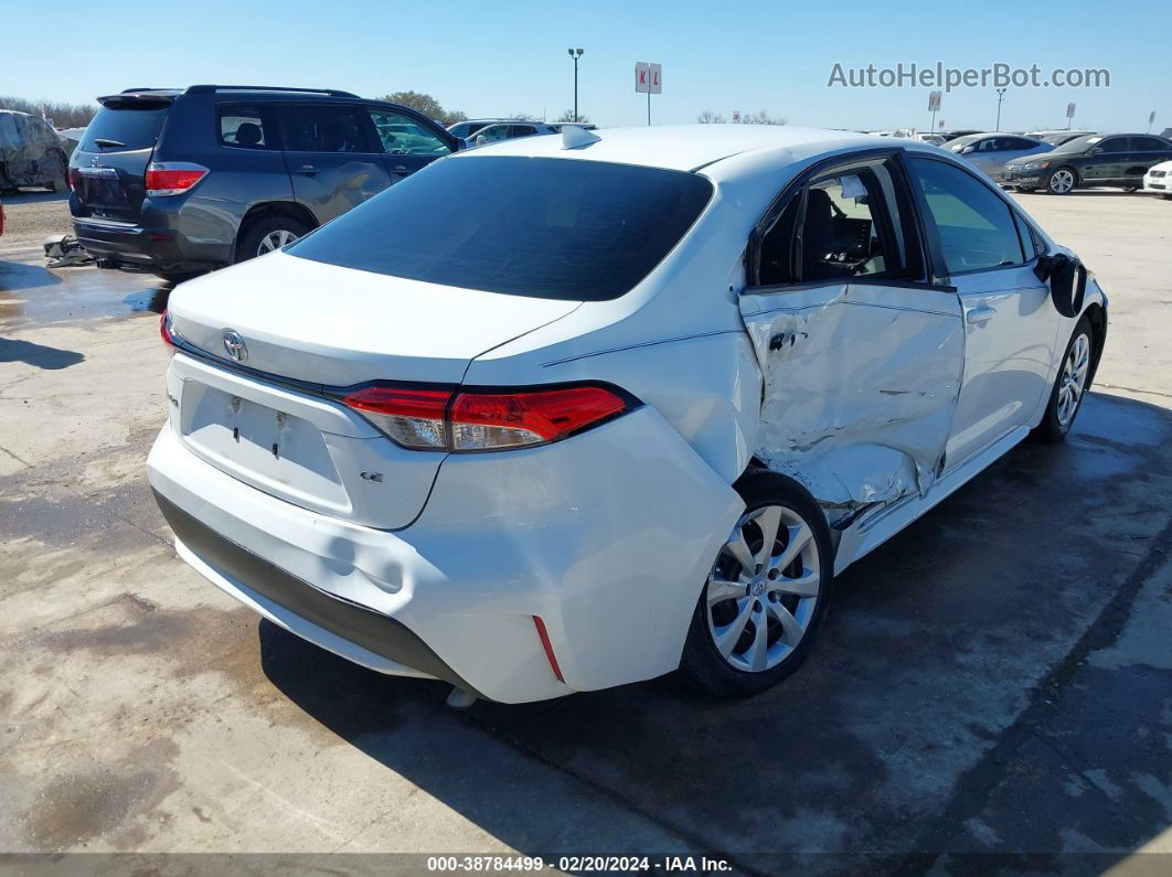 2020 Toyota Corolla Le White vin: 5YFEPRAE6LP006153