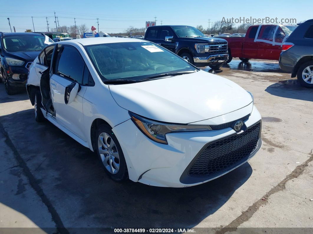 2020 Toyota Corolla Le White vin: 5YFEPRAE6LP006153