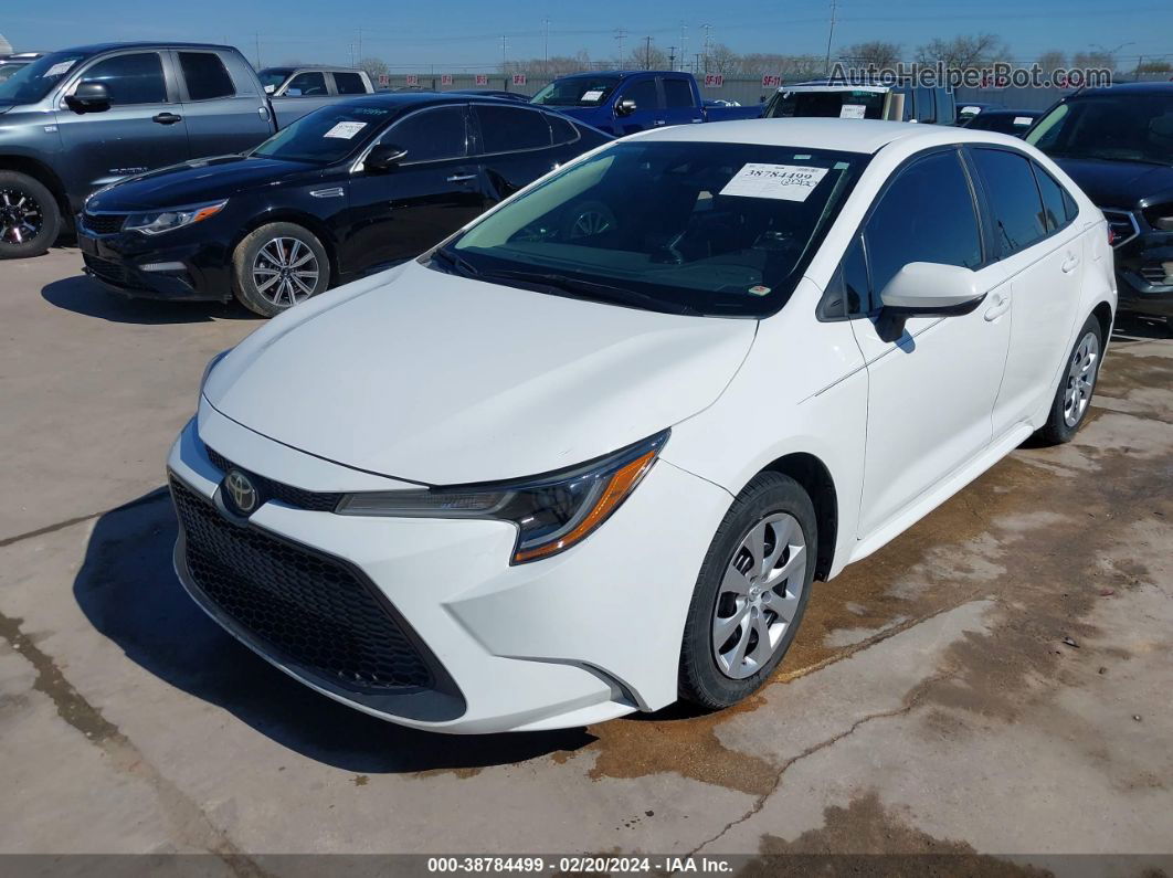 2020 Toyota Corolla Le White vin: 5YFEPRAE6LP006153