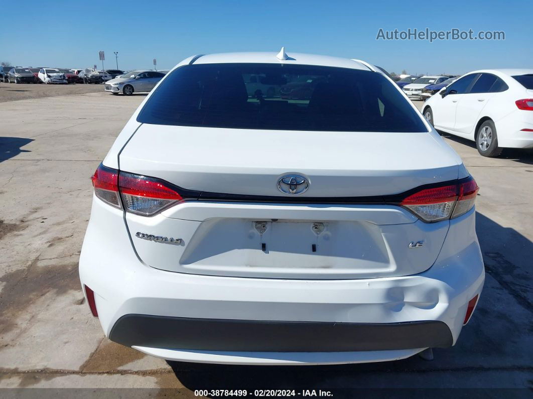 2020 Toyota Corolla Le White vin: 5YFEPRAE6LP006153