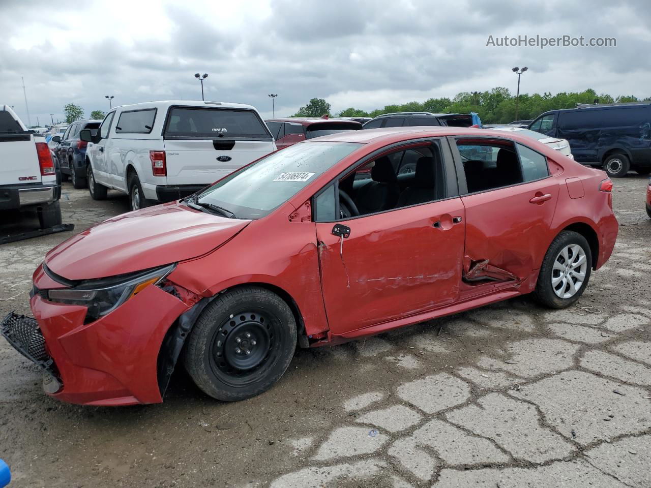 2020 Toyota Corolla Le Red vin: 5YFEPRAE6LP046880