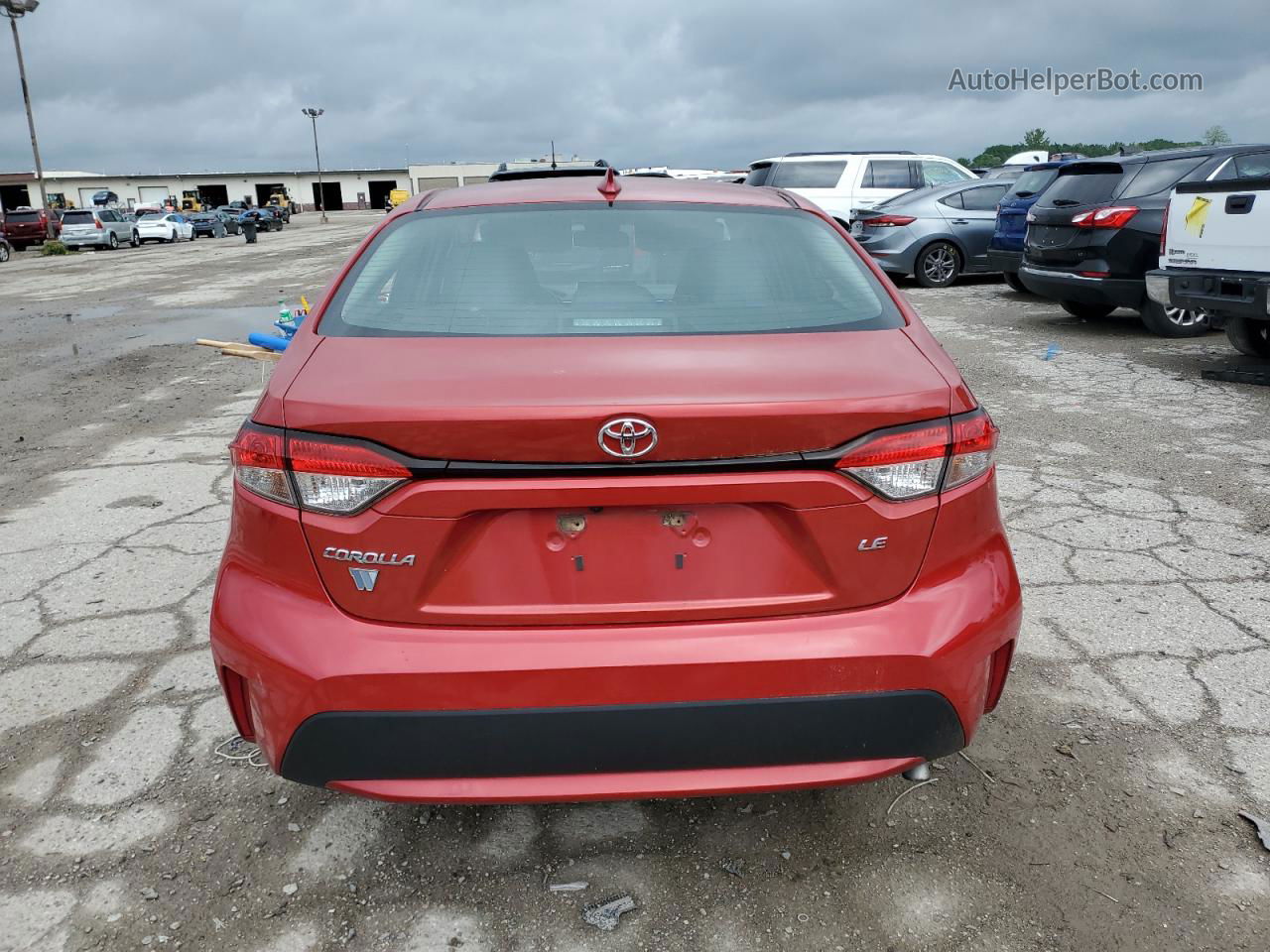 2020 Toyota Corolla Le Red vin: 5YFEPRAE6LP046880