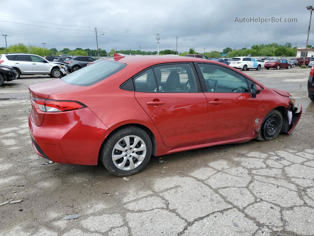 2020 Toyota Corolla Le Red vin: 5YFEPRAE6LP046880