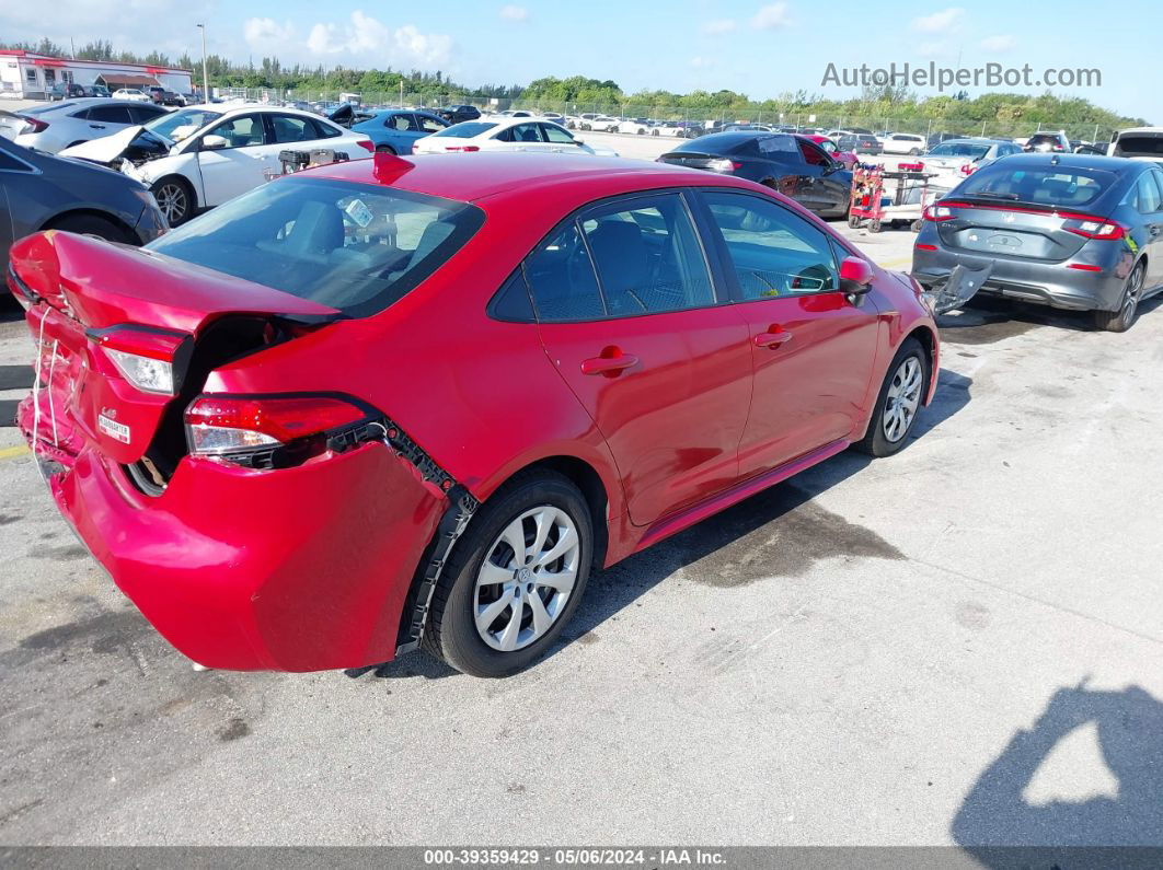 2020 Toyota Corolla Le Красный vin: 5YFEPRAE6LP048242