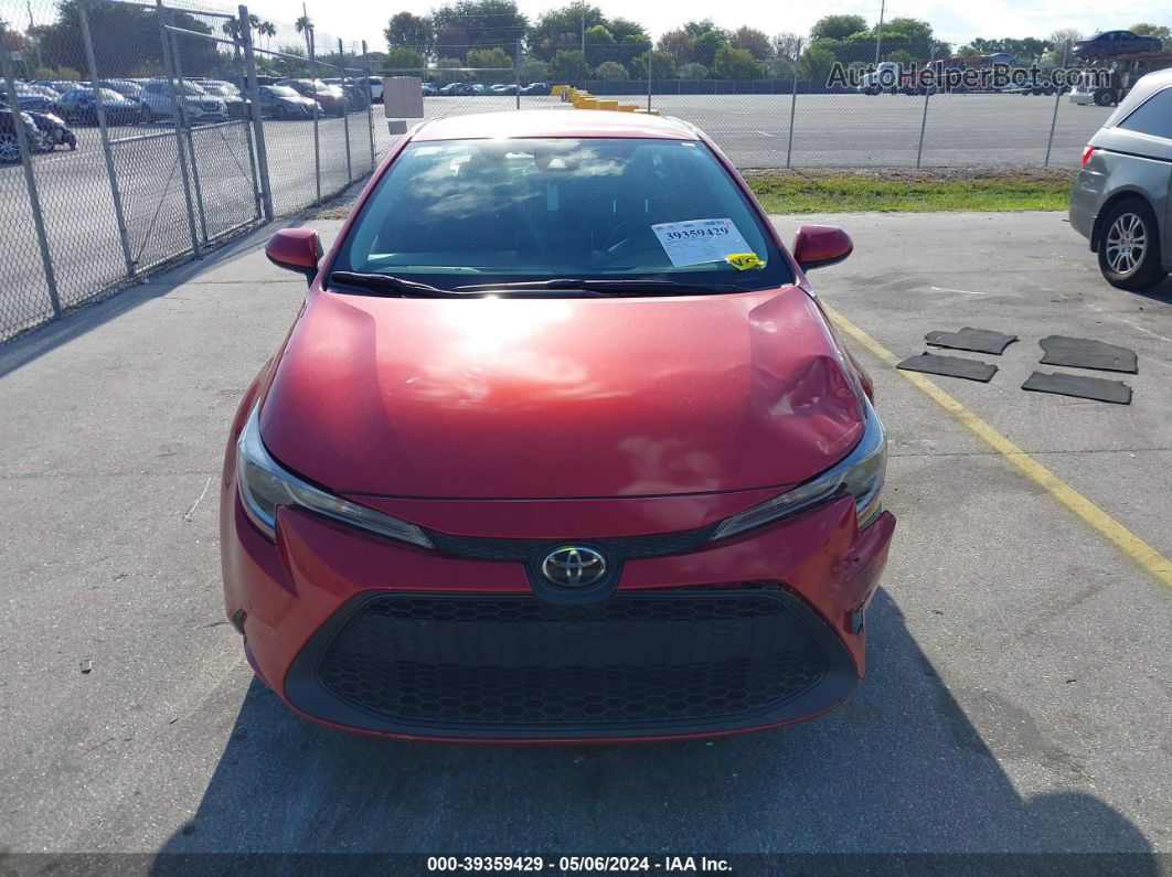 2020 Toyota Corolla Le Red vin: 5YFEPRAE6LP048242