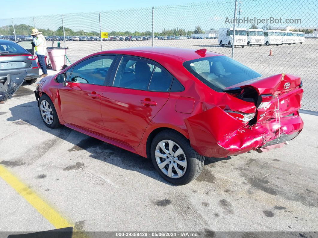 2020 Toyota Corolla Le Красный vin: 5YFEPRAE6LP048242