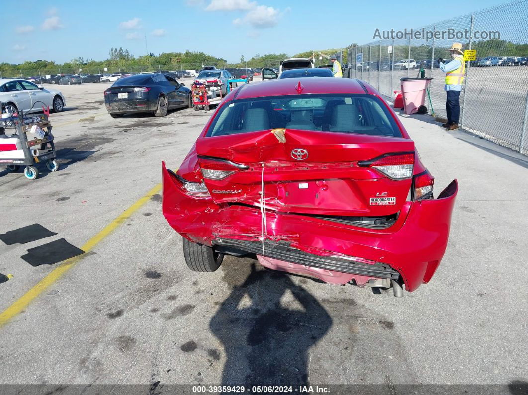 2020 Toyota Corolla Le Red vin: 5YFEPRAE6LP048242