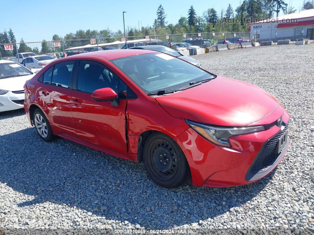 2020 Toyota Corolla Le Red vin: 5YFEPRAE6LP061735