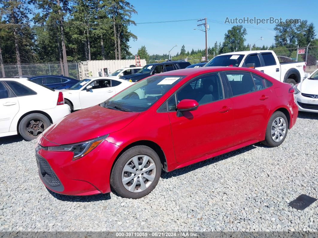 2020 Toyota Corolla Le Red vin: 5YFEPRAE6LP061735