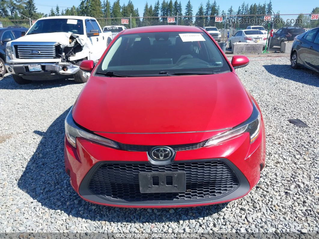 2020 Toyota Corolla Le Red vin: 5YFEPRAE6LP061735