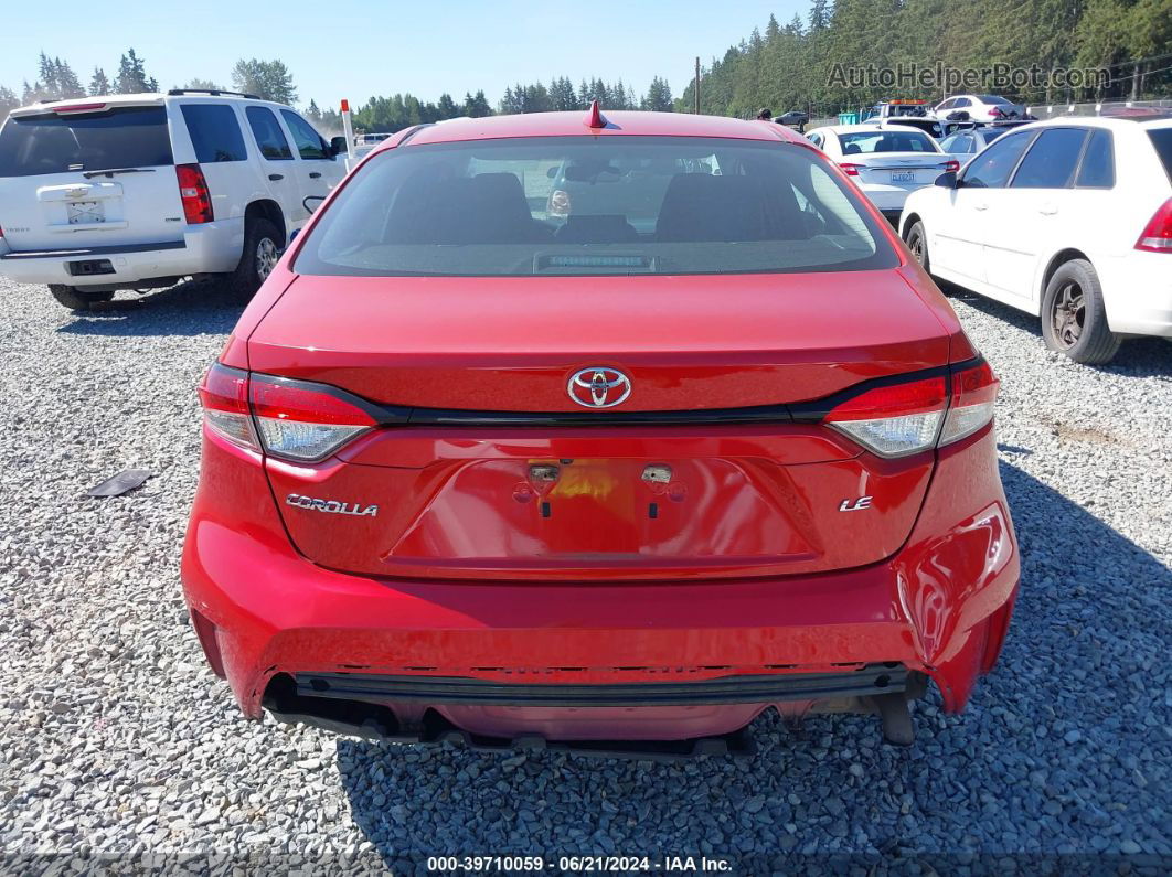 2020 Toyota Corolla Le Red vin: 5YFEPRAE6LP061735