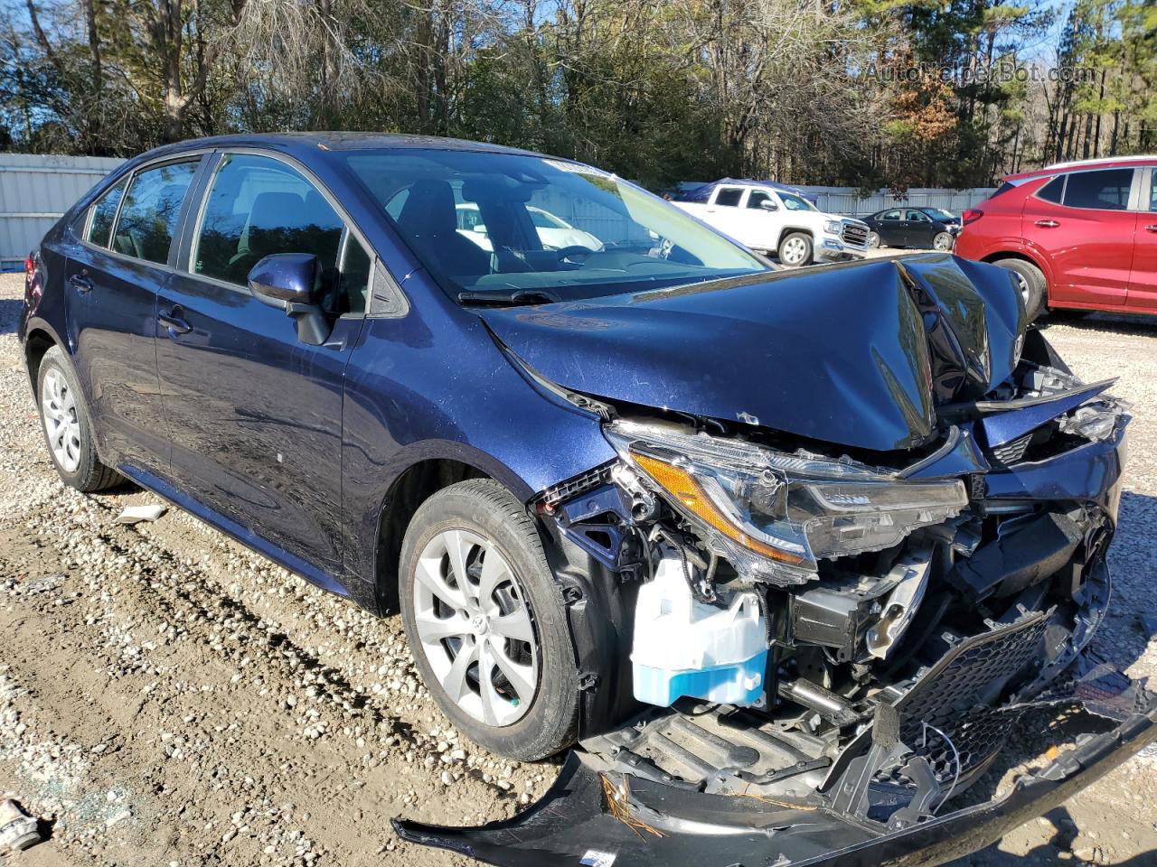 2020 Toyota Corolla Le Blue vin: 5YFEPRAE6LP085016