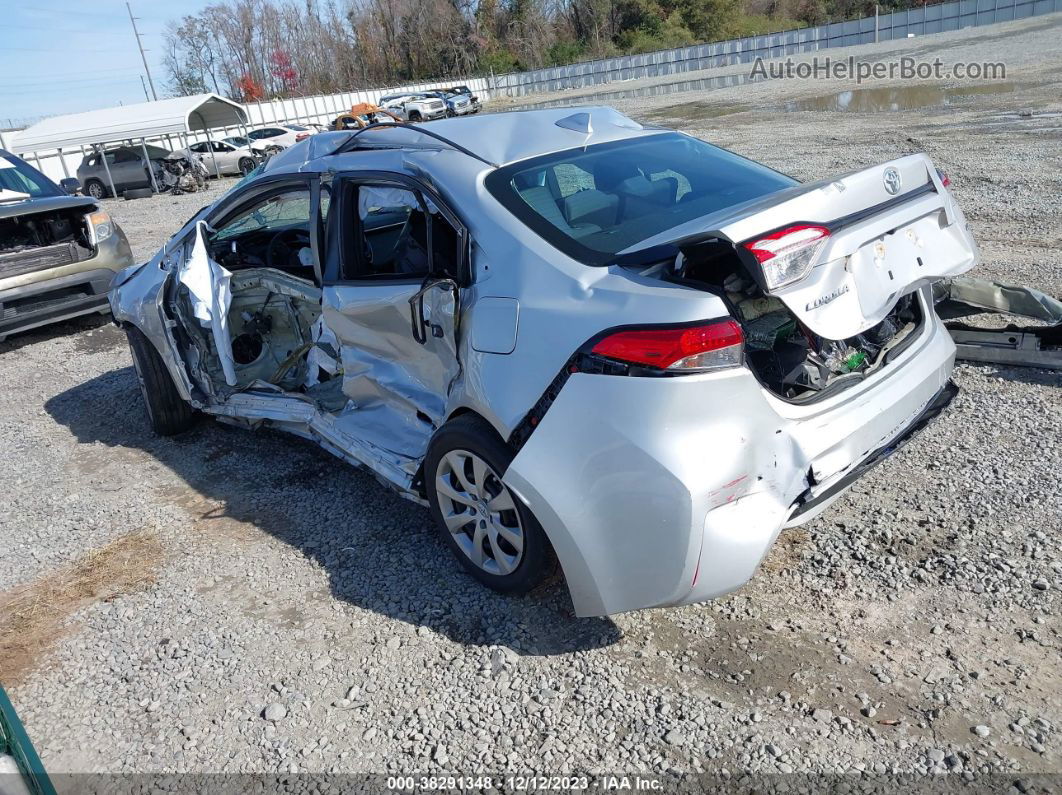 2020 Toyota Corolla Le Silver vin: 5YFEPRAE6LP128365