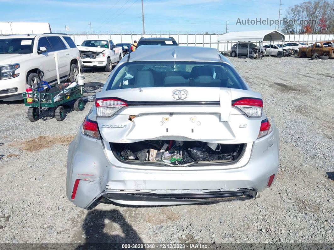 2020 Toyota Corolla Le Silver vin: 5YFEPRAE6LP128365