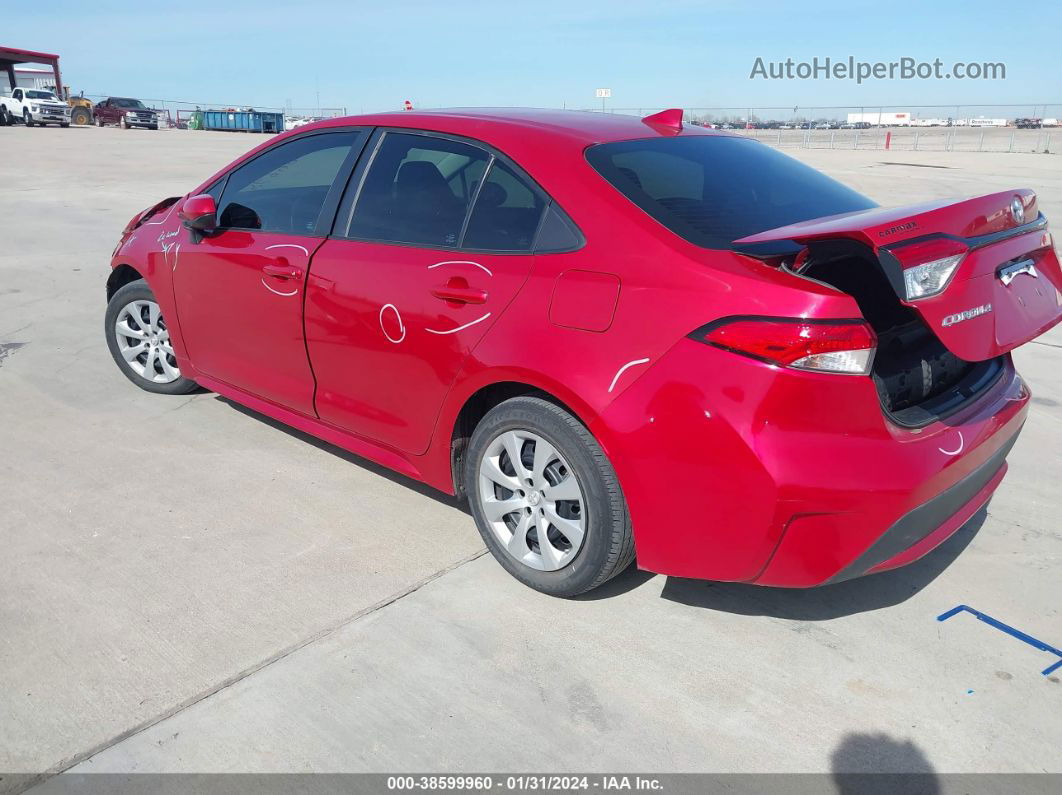 2020 Toyota Corolla Le Red vin: 5YFEPRAE6LP139656