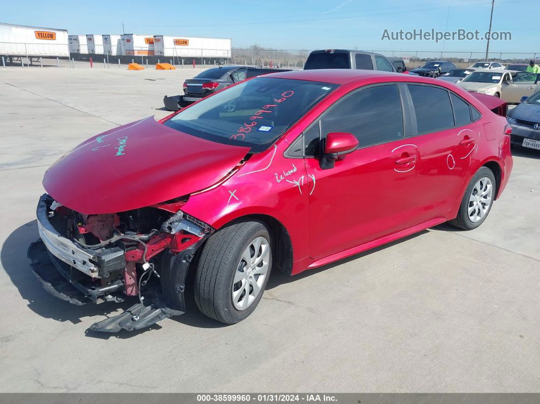 2020 Toyota Corolla Le Red vin: 5YFEPRAE6LP139656