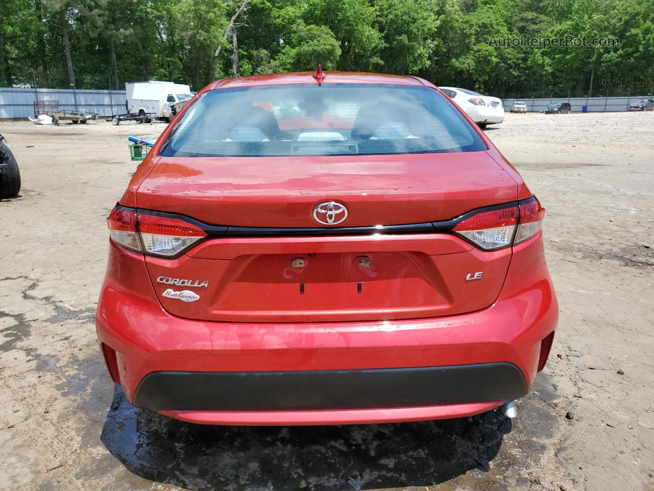 2020 Toyota Corolla Le Red vin: 5YFEPRAE7LP036195