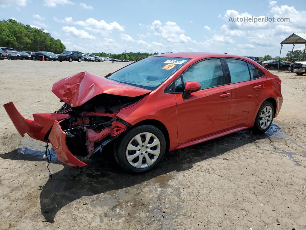 2020 Toyota Corolla Le Красный vin: 5YFEPRAE7LP036195