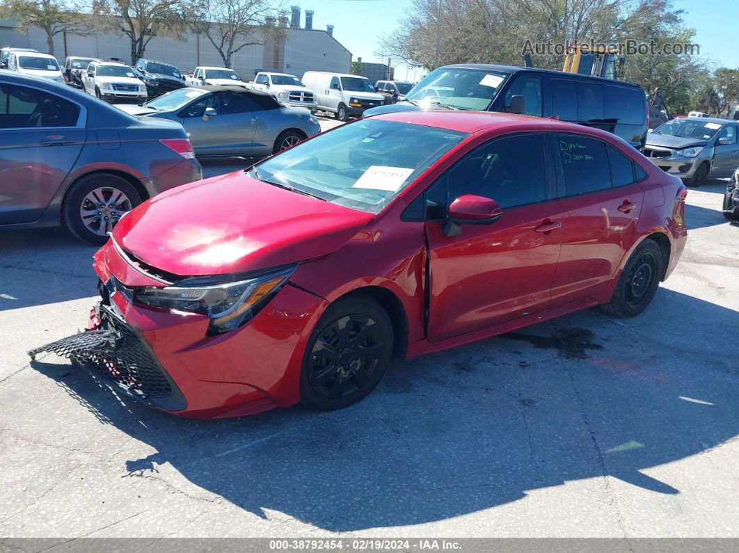 2020 Toyota Corolla Le Red vin: 5YFEPRAE7LP050646