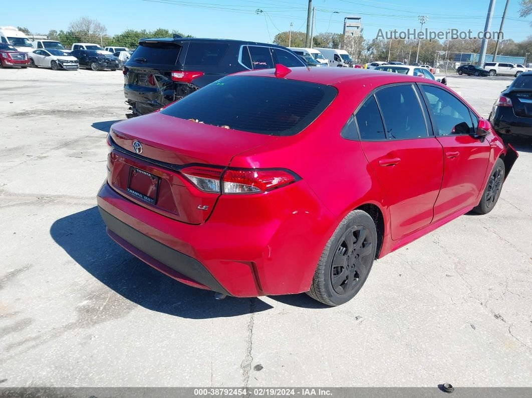 2020 Toyota Corolla Le Красный vin: 5YFEPRAE7LP050646