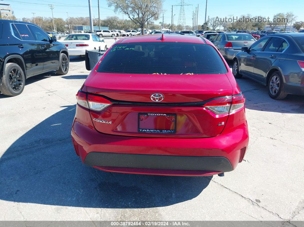 2020 Toyota Corolla Le Red vin: 5YFEPRAE7LP050646