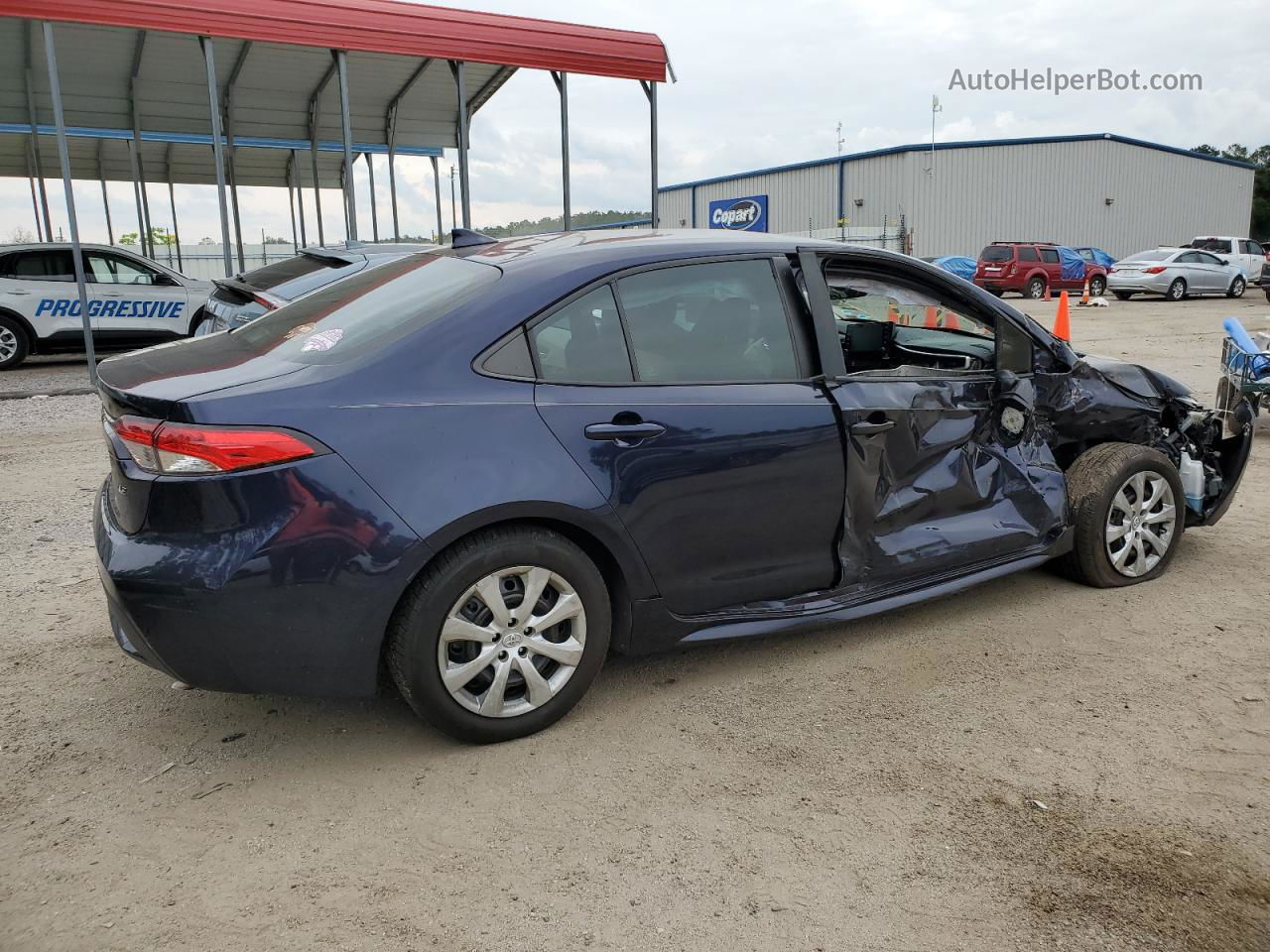 2020 Toyota Corolla Le Blue vin: 5YFEPRAE7LP083825