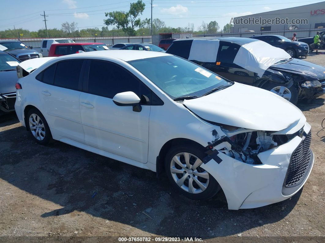 2020 Toyota Corolla Le White vin: 5YFEPRAE7LP093321