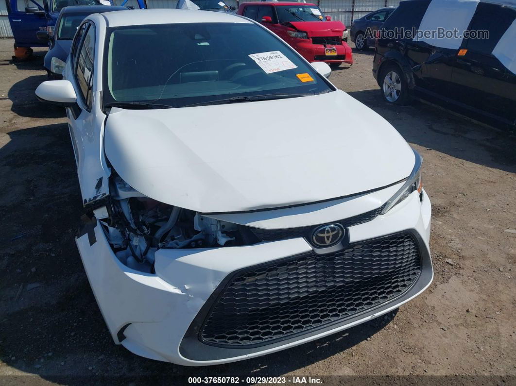 2020 Toyota Corolla Le White vin: 5YFEPRAE7LP093321