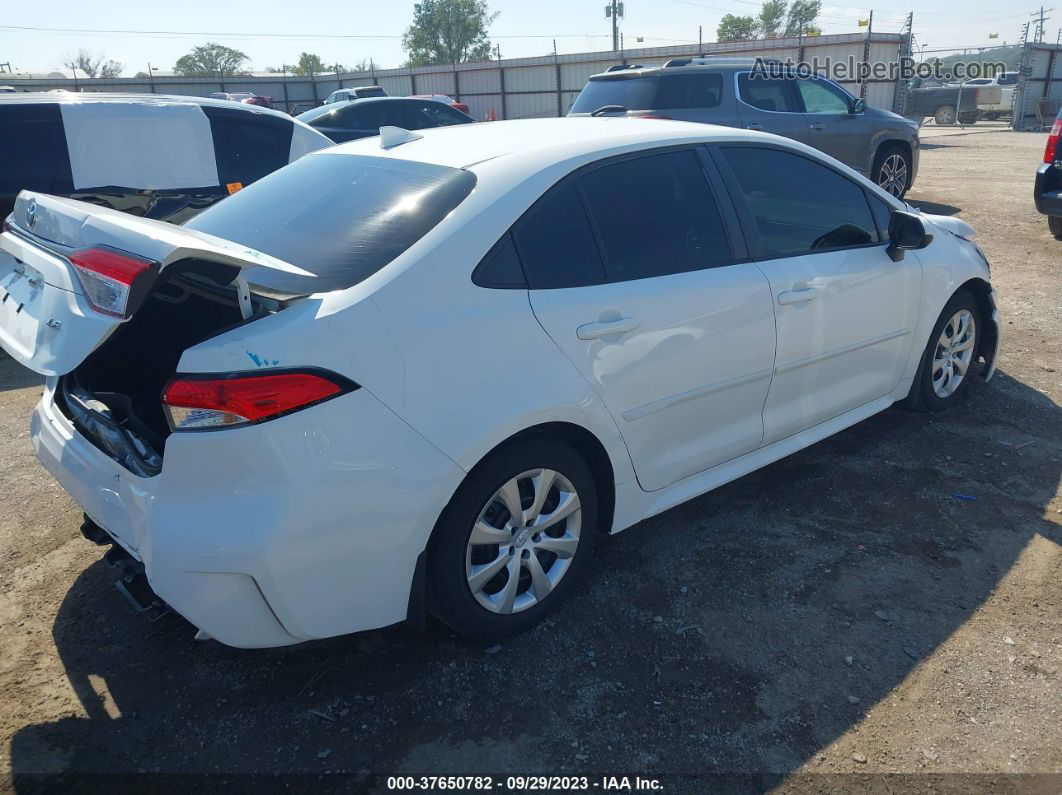 2020 Toyota Corolla Le White vin: 5YFEPRAE7LP093321