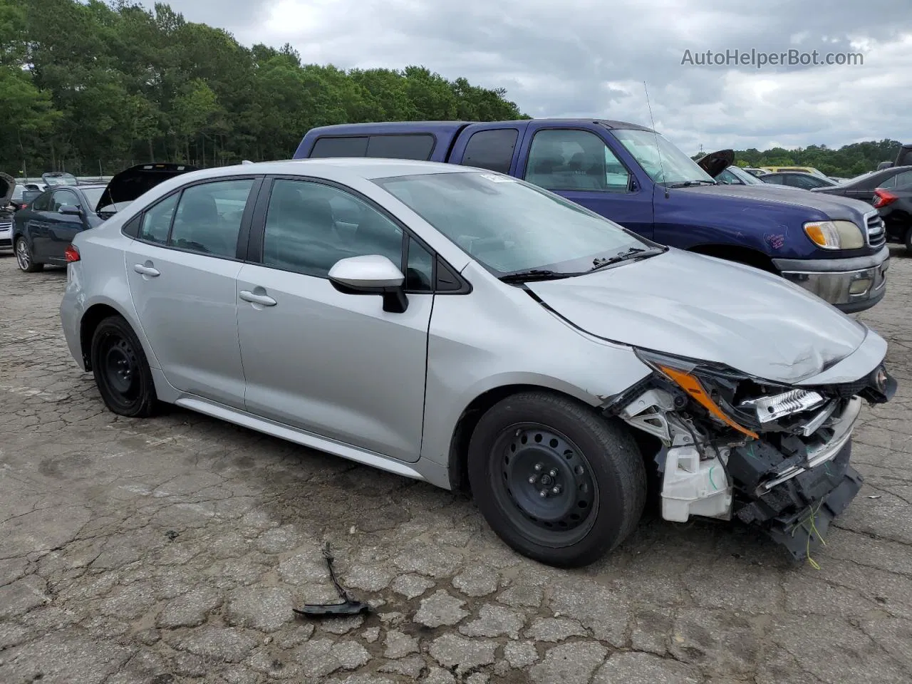 2020 Toyota Corolla Le Silver vin: 5YFEPRAE7LP120632