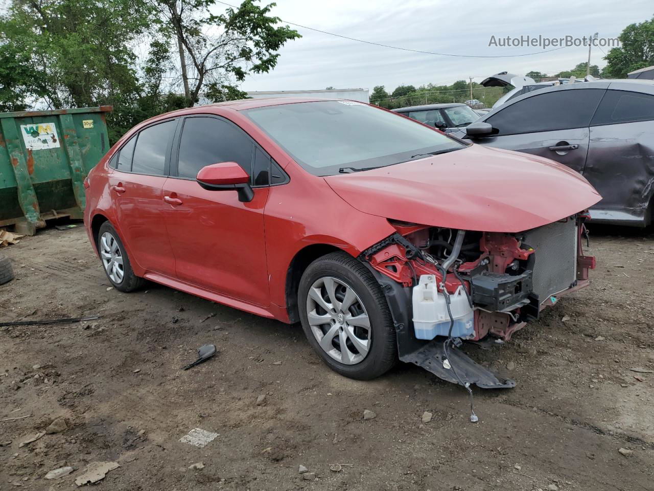 2020 Toyota Corolla Le Red vin: 5YFEPRAE7LP127483