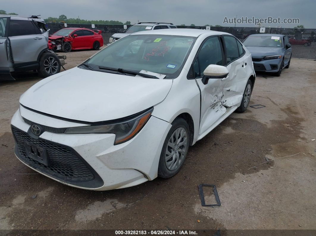 2020 Toyota Corolla Le White vin: 5YFEPRAE8LP006347