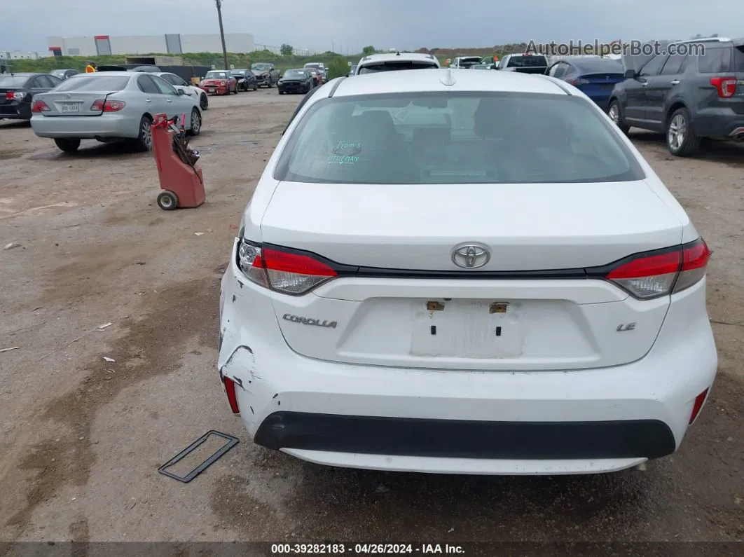 2020 Toyota Corolla Le White vin: 5YFEPRAE8LP006347