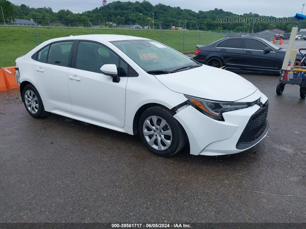 2020 Toyota Corolla Le White vin: 5YFEPRAE8LP011287